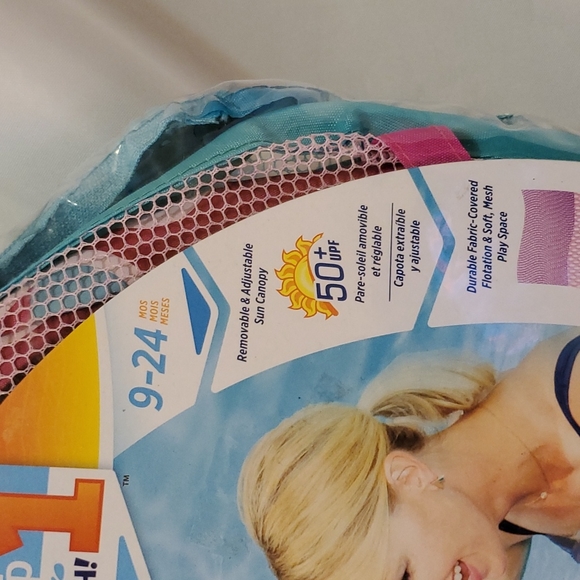 SwimWays Baby Spring Inflatable Round Pool Float with Protective Sun Canopy - Picture 6 of 8